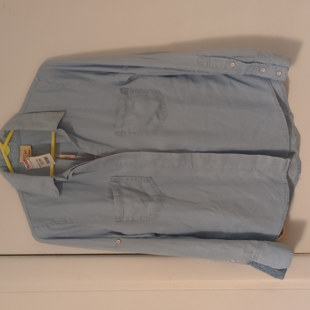 Elie Tahari blue blouse NWT